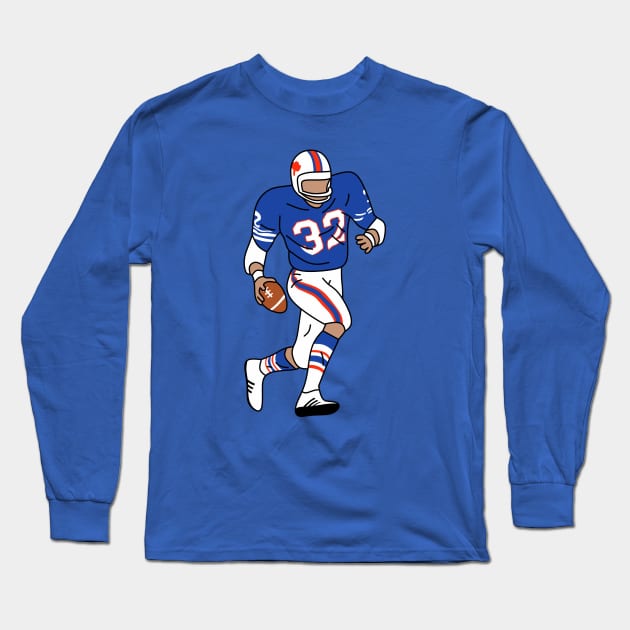 OJ Simpson Illustration Long Sleeve T-Shirt by mirailecs